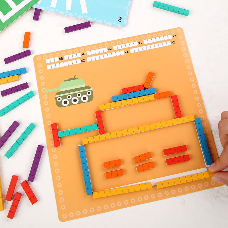 Wooden Arithmetic Puzzle