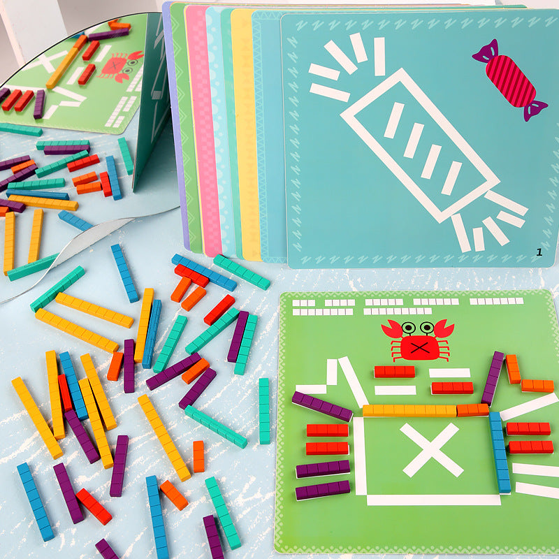 Wooden Arithmetic Puzzle