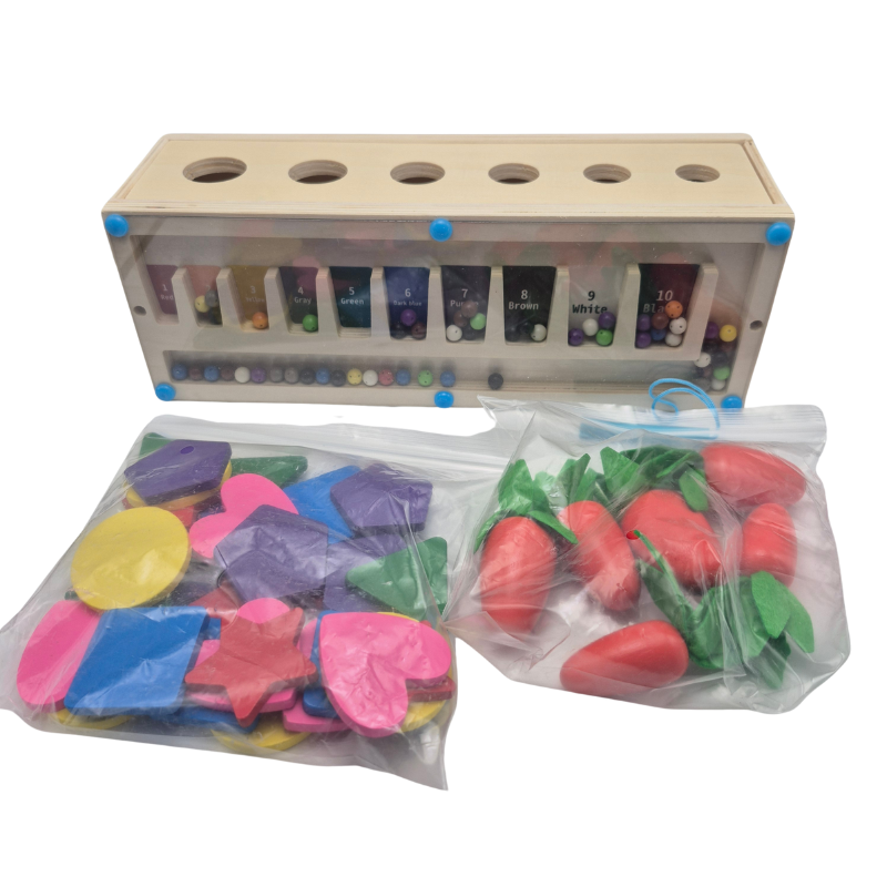 3-in-1 Montessori- Inspired Color Shape Recognition Toy