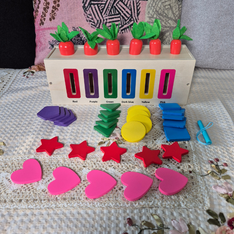 3-in-1 Montessori- Inspired Color Shape Recognition Toy