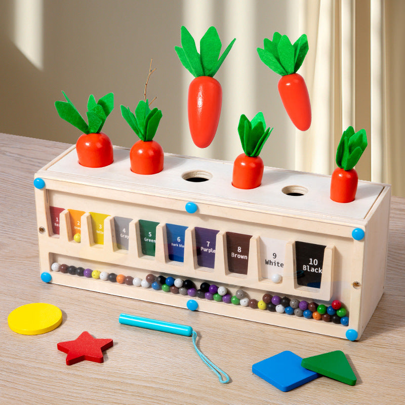 3-in-1 Montessori- Inspired Color Shape Recognition Toy
