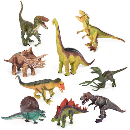 Jurassic Adventure Dinosaur Playset – 9 Realistic Dinosaurs with Play Mat for Kids