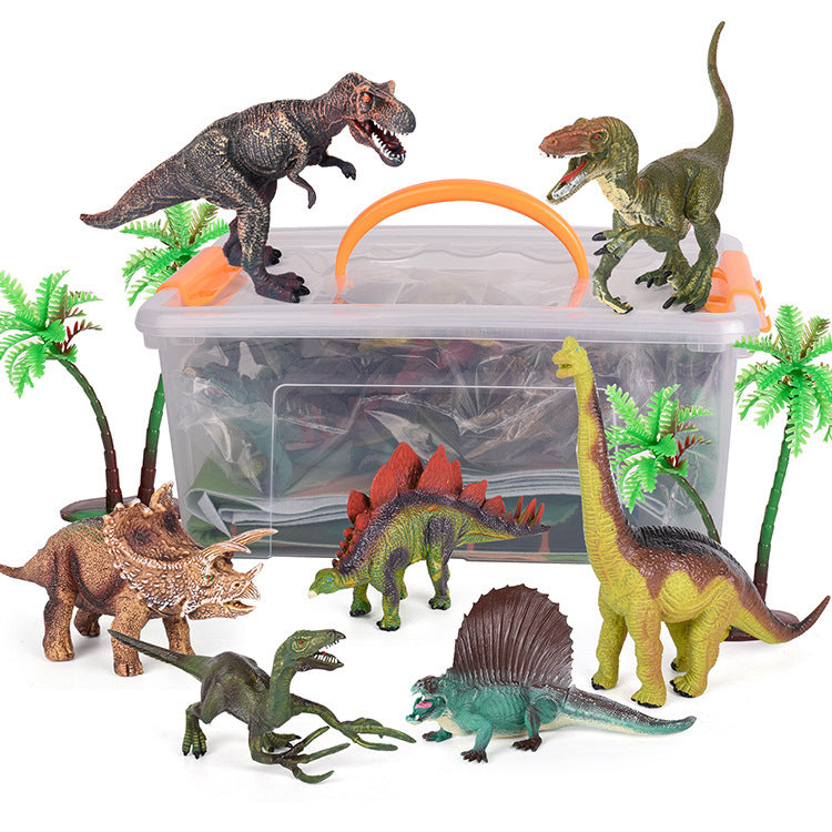 Jurassic Adventure Dinosaur Playset – 9 Realistic Dinosaurs with Play Mat for Kids