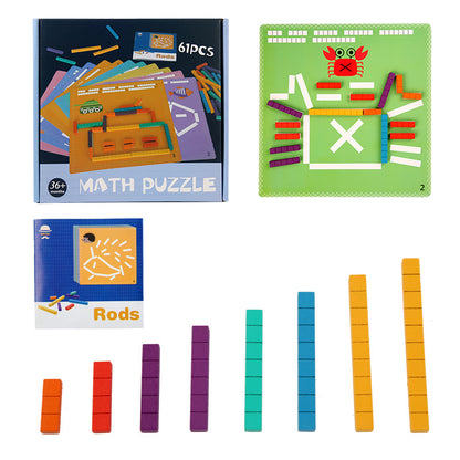 Wooden Arithmetic Puzzle