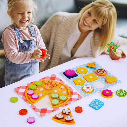 pizza and cookie toy set