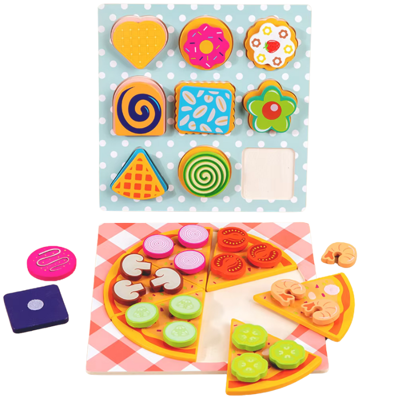 pizza and cookie toy set