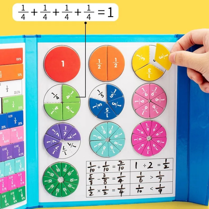 Magnetic Fraction Learning Toy