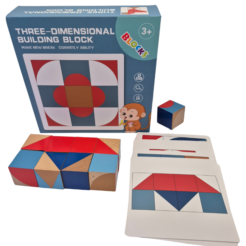 3D Cube Puzzle: Fun & Educational Building Blocks for Creative Kids!