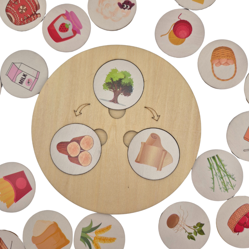 Children Wooden Decomposition Game | Learn About Animals and Plants