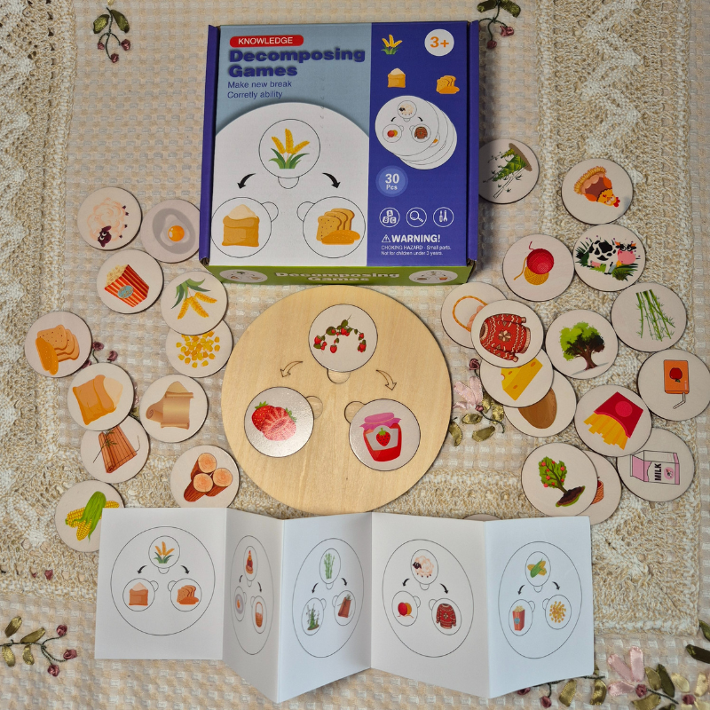 Children Wooden Decomposition Game | Learn About Animals and Plants