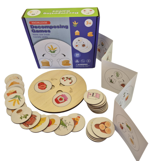 Children Wooden Decomposition Game | Learn About Animals and Plants