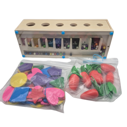 3-in-1 Montessori- Inspired Color Shape Recognition Toy