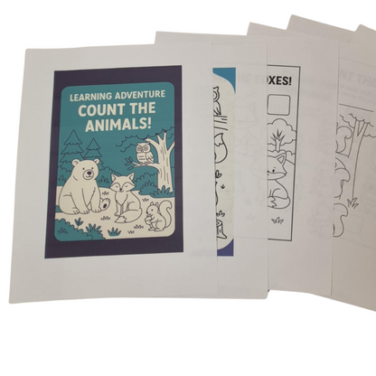 Forest-Themed Printable for Kids (Ages 3–5) – Count the Animals!