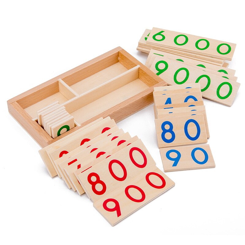 Montessori Wooden Number Plates