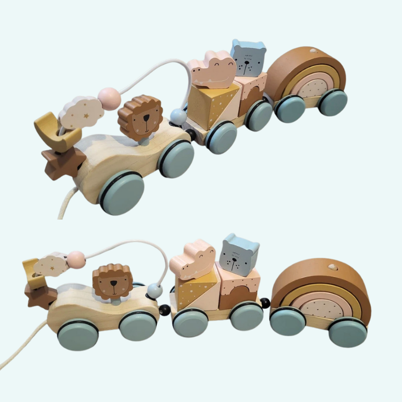 Wooden Animal Train Toy
