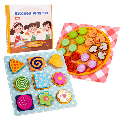 pizza and cookie toy set