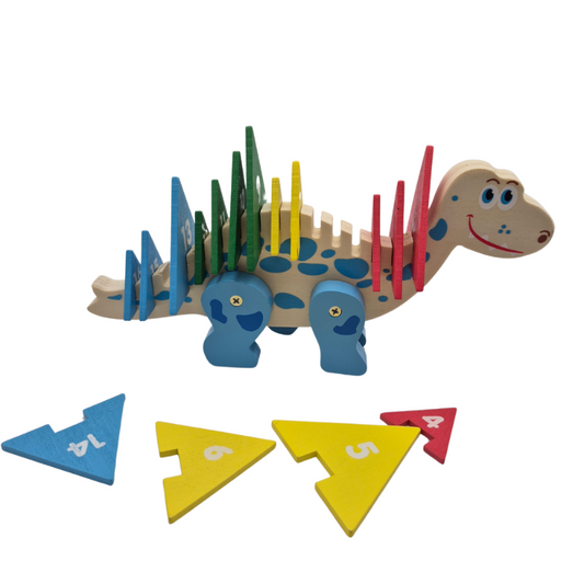 Children's Dinosaur Math Puzzle Building Blocks